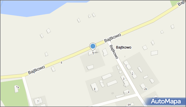 Bajtkowo, Bajtkowo, 5, mapa Bajtkowo