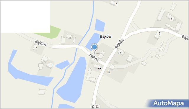 Bąków, Bąków, 7, mapa Bąków