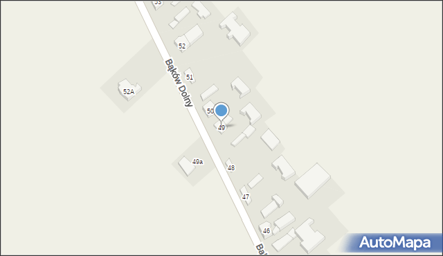 Bąków Dolny, Bąków Dolny, 49, mapa Bąków Dolny