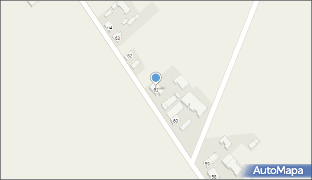 Bąków Górny, Bąków Górny, 61, mapa Bąków Górny