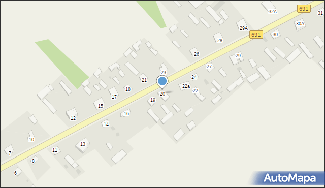 Bąkowiec, Bąkowiec, 20, mapa Bąkowiec