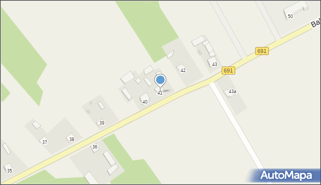 Bąkowiec, Bąkowiec, 41, mapa Bąkowiec