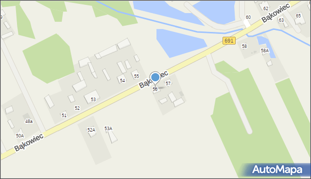 Bąkowiec, Bąkowiec, 56, mapa Bąkowiec