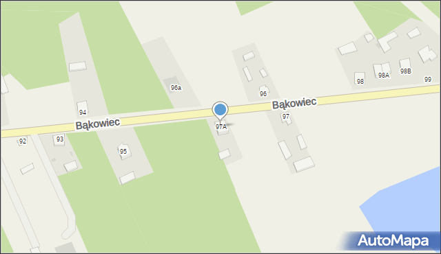 Bąkowiec, Bąkowiec, 97A, mapa Bąkowiec