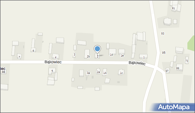 Bąkowiec, Bąkowiec, 2, mapa Bąkowiec