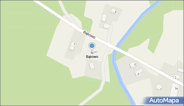 Bąkowo, Bąkowo, 5a, mapa Bąkowo