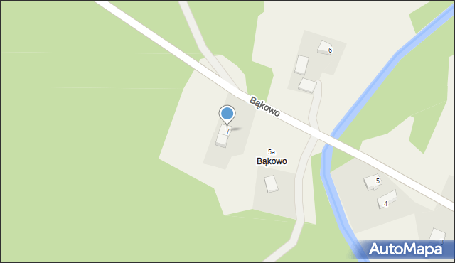 Bąkowo, Bąkowo, 7, mapa Bąkowo