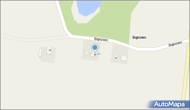 Bąkowo, Bąkowo, 35, mapa Bąkowo