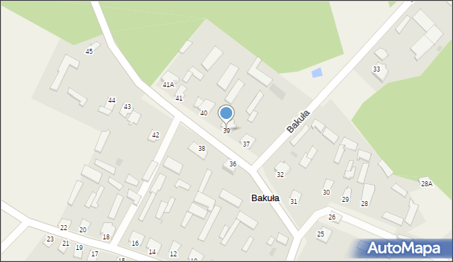 Bakuła, Bakuła, 39, mapa Bakuła