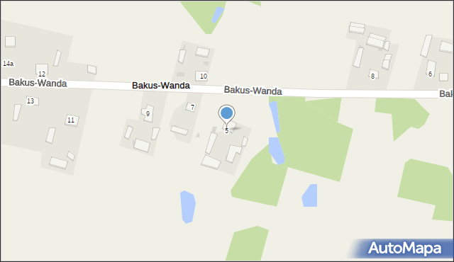 Bakus-Wanda, Bakus-Wanda, 5, mapa Bakus-Wanda