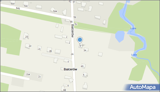 Balcerów, Balcerów, 3, mapa Balcerów