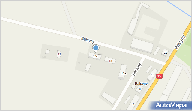 Bałcyny, Bałcyny, 25, mapa Bałcyny