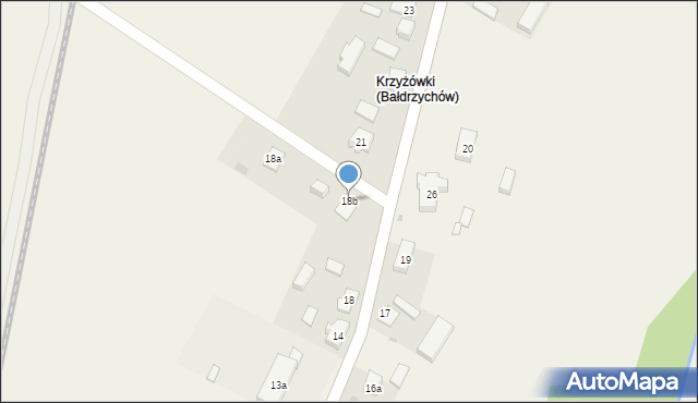 Bałdrzychów, Bałdrzychów, 18b, mapa Bałdrzychów