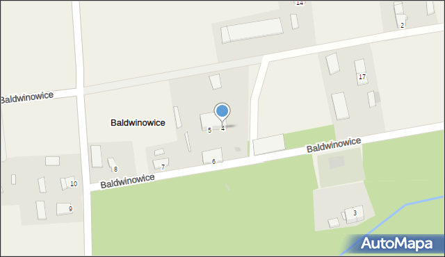 Baldwinowice, Baldwinowice, 4, mapa Baldwinowice