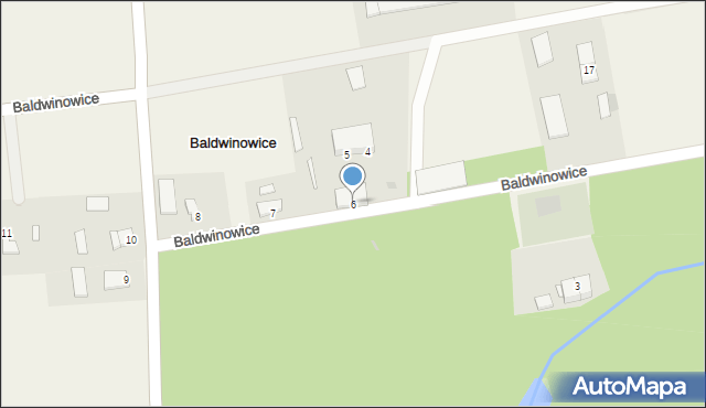 Baldwinowice, Baldwinowice, 6, mapa Baldwinowice