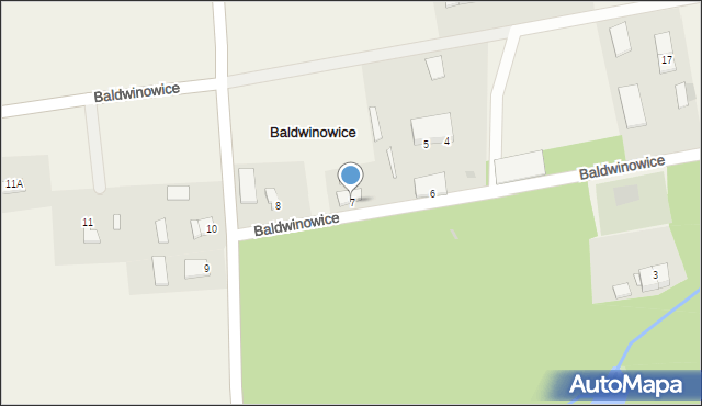 Baldwinowice, Baldwinowice, 7, mapa Baldwinowice