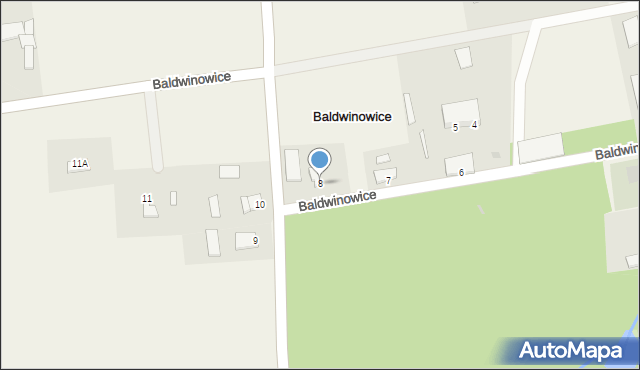 Baldwinowice, Baldwinowice, 8, mapa Baldwinowice