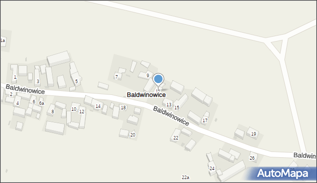 Baldwinowice, Baldwinowice, 11, mapa Baldwinowice