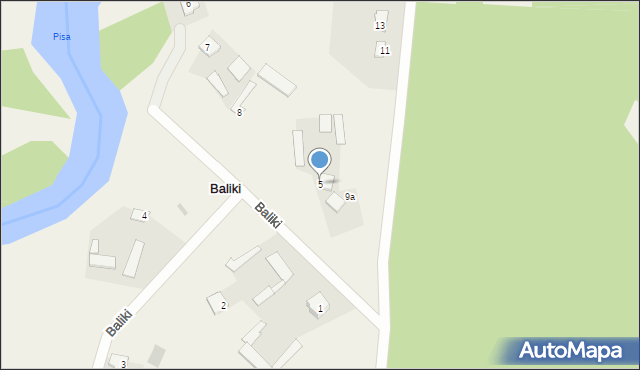 Baliki, Baliki, 5, mapa Baliki