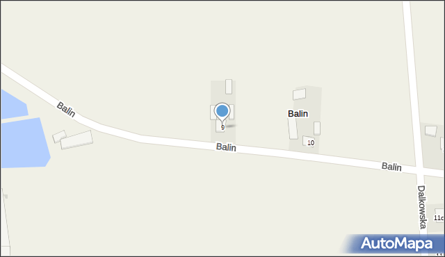 Balin, Balin, 9, mapa Balin