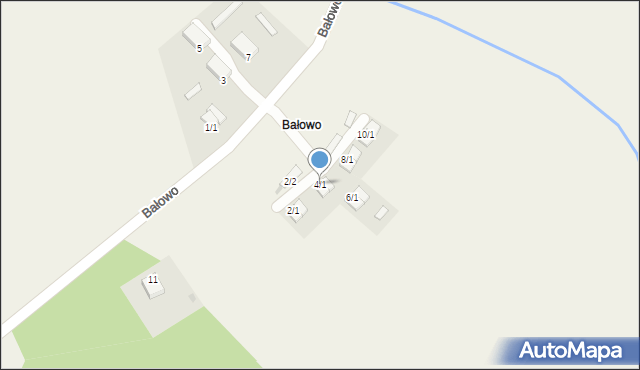 Bałowo, Bałowo, 4/1, mapa Bałowo