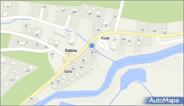 Bałtów, Bałtów, 47, mapa Bałtów