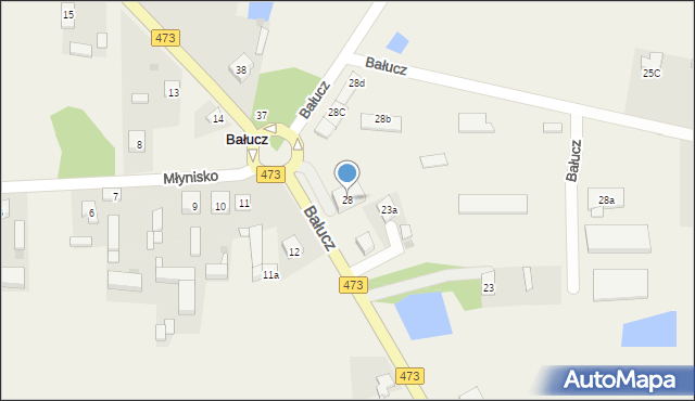 Bałucz, Bałucz, 28, mapa Bałucz