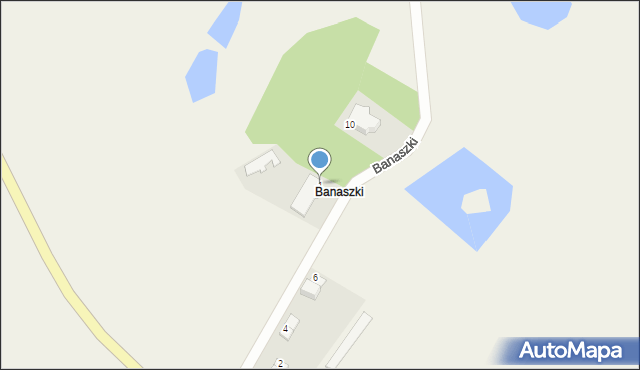 Banaszki, Banaszki, 1, mapa Banaszki