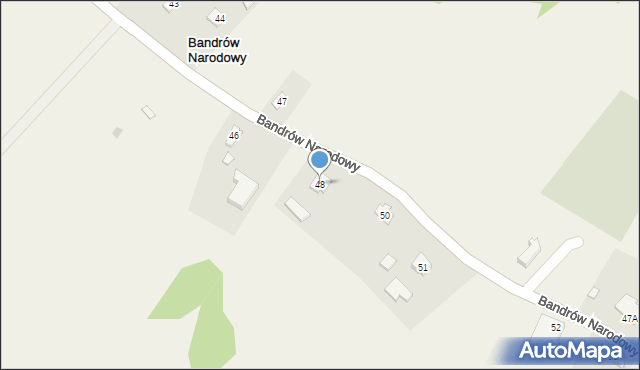 Bandrów Narodowy, Bandrów Narodowy, 48, mapa Bandrów Narodowy