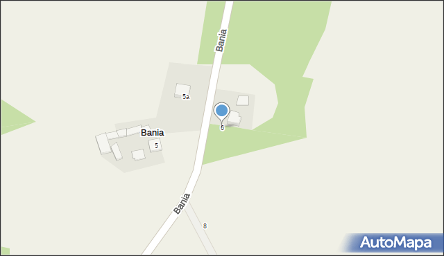 Bania, Bania, 6, mapa Bania