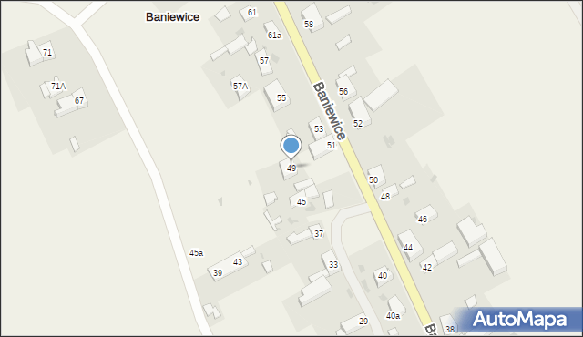 Baniewice, Baniewice, 49, mapa Baniewice