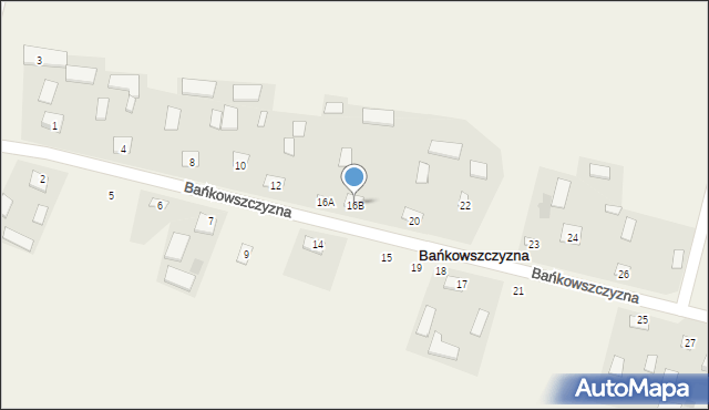 Bańkowszczyzna, Bańkowszczyzna, 16B, mapa Bańkowszczyzna