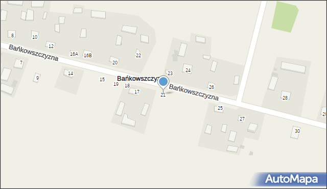 Bańkowszczyzna, Bańkowszczyzna, 21, mapa Bańkowszczyzna