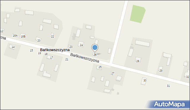 Bańkowszczyzna, Bańkowszczyzna, 26, mapa Bańkowszczyzna