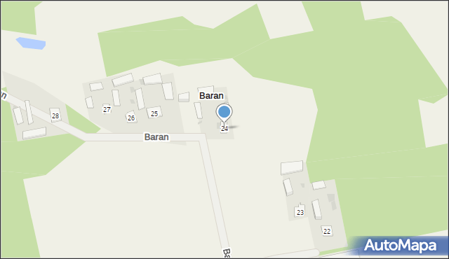 Baran, Baran, 24, mapa Baran
