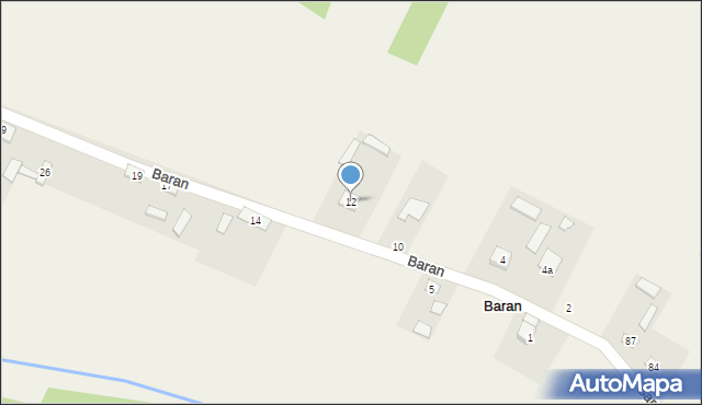 Baran, Baran, 12, mapa Baran