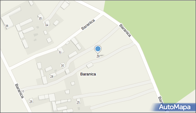 Baranica, Baranica, 29, mapa Baranica