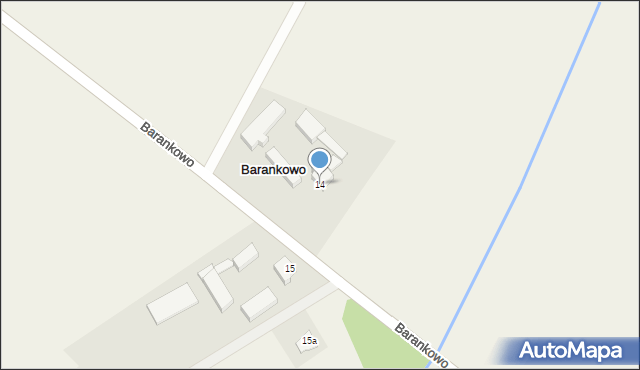 Barankowo, Barankowo, 14, mapa Barankowo