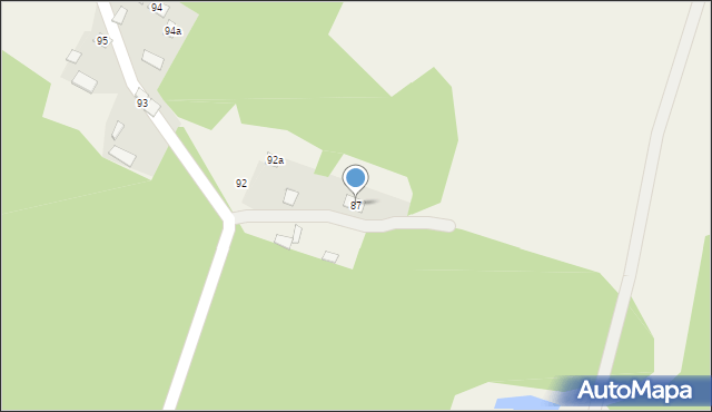 Baranów, Baranów, 92b, mapa Baranów