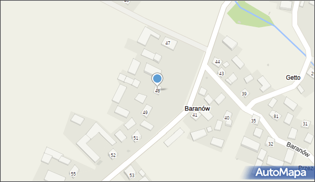 Baranów, Baranów, 48, mapa Baranów