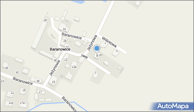 Baranowice, Baranowice, 9, mapa Baranowice