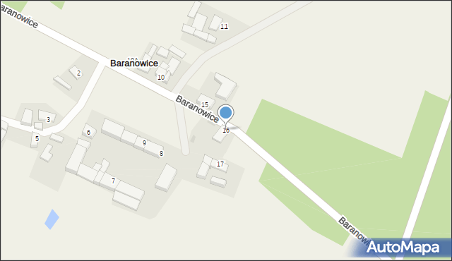Baranowice, Baranowice, 16, mapa Baranowice