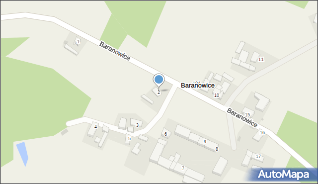 Baranowice, Baranowice, 2, mapa Baranowice