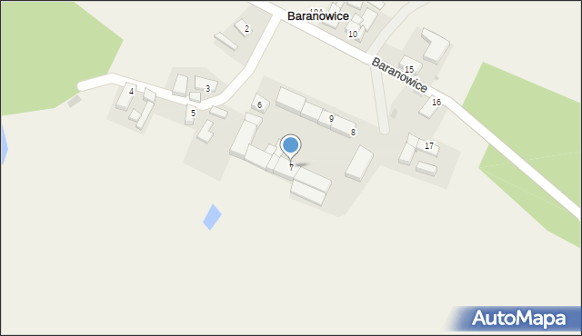 Baranowice, Baranowice, 7, mapa Baranowice