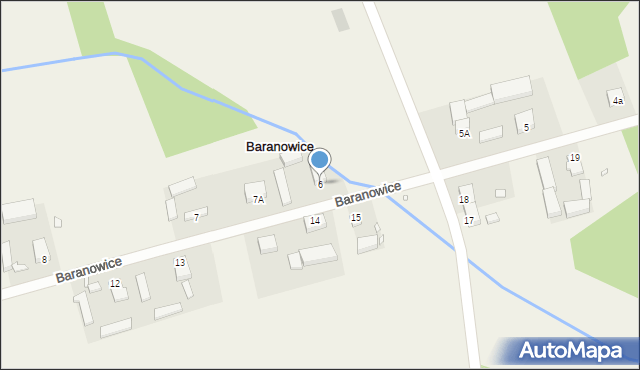 Baranowice, Baranowice, 6, mapa Baranowice