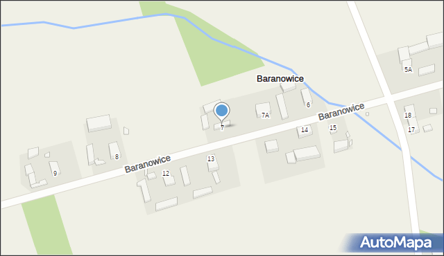 Baranowice, Baranowice, 7, mapa Baranowice