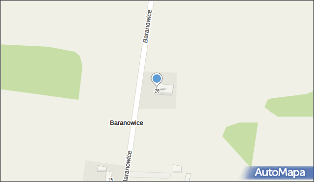 Baranowice, Baranowice, 26, mapa Baranowice