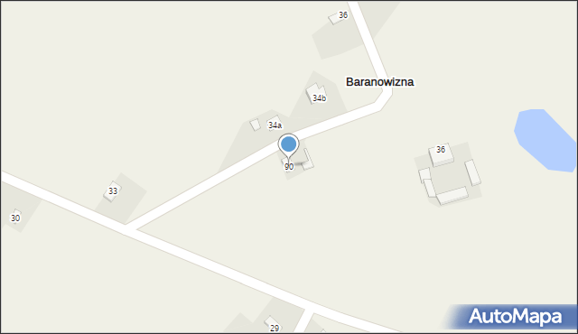 Baranowizna, Baranowizna, 90, mapa Baranowizna