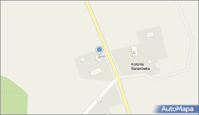 Baranówka, Baranówka, 10, mapa Baranówka