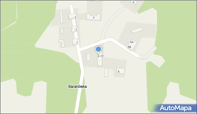 Baranówka, Baranówka, 7, mapa Baranówka